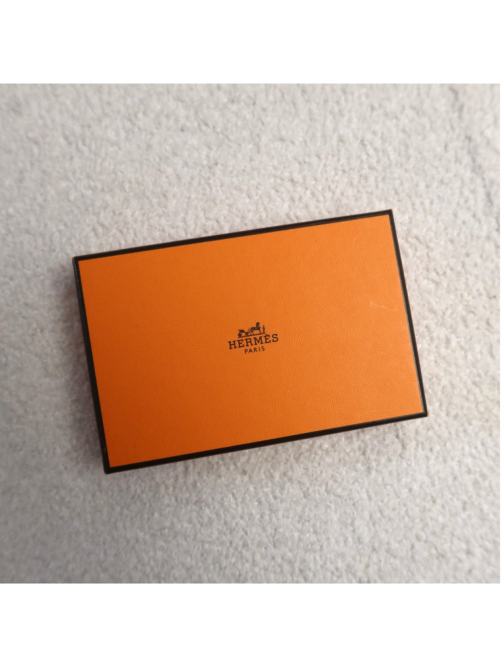 Hermes Calvi Card Case Green Blue EXCELLENT - Picture 10 of 10